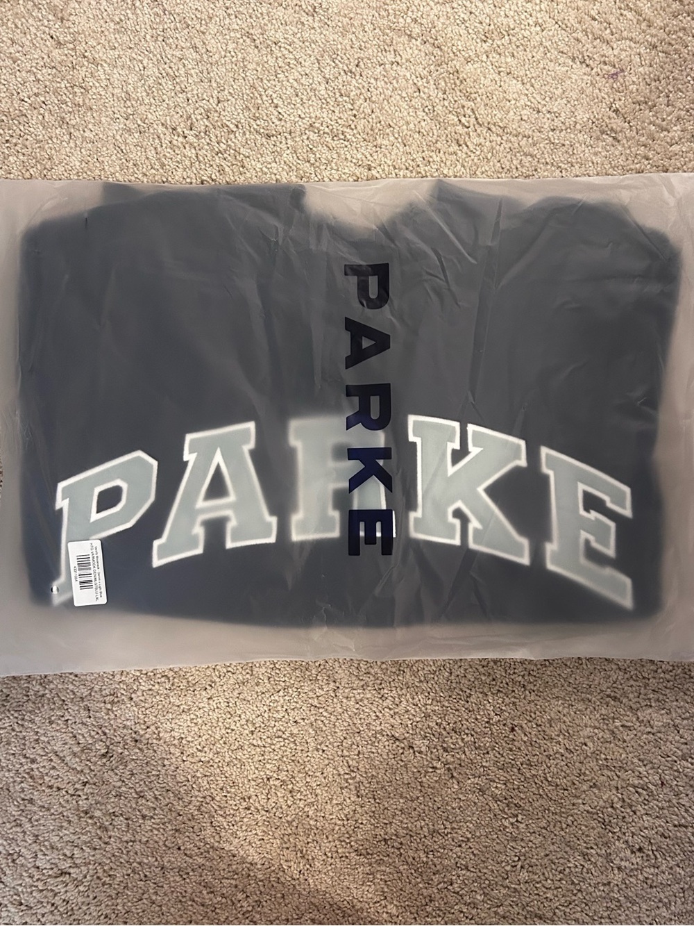 NWT PARKE 🏝️ SUMMERLAND DROP ☀️ Heritage Varsity Mockneck- Seabreeze- Size L/XL - Picture 5 of 14
